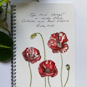 Kroužkový sešit Vlčí máky