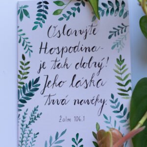 Přání Oslavujte Hospodina