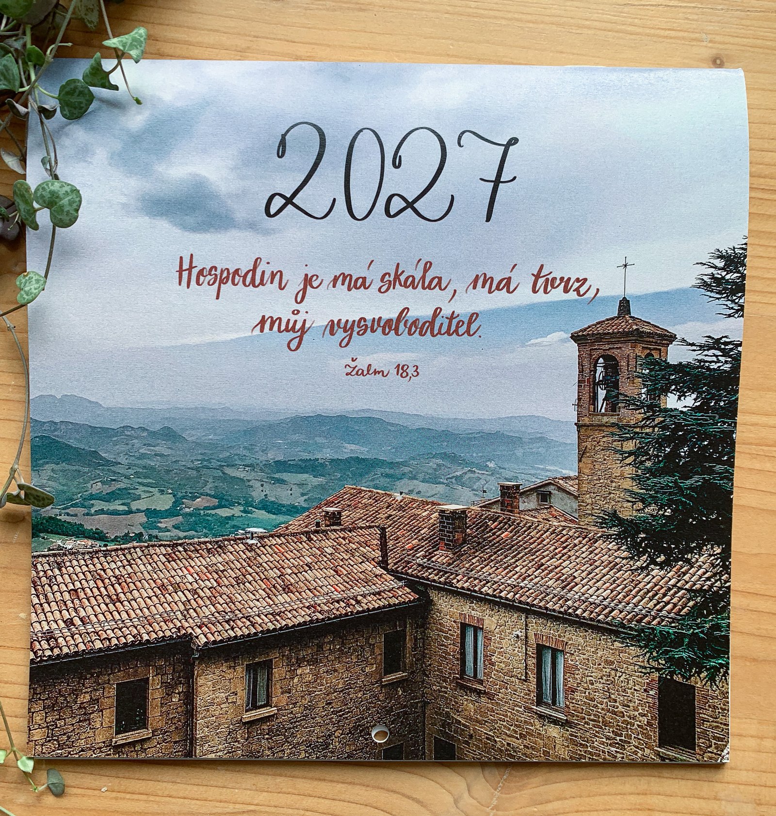 Nástěnný kalendář s biblickými verši 2027