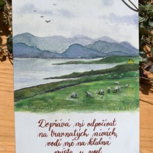 Křesťanské přání Dopřává mi odpočívat (Žalm 23,2)